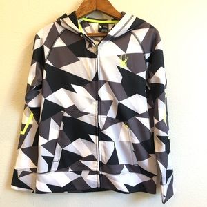 {Spyder} front zip hooded jacket, lightweight